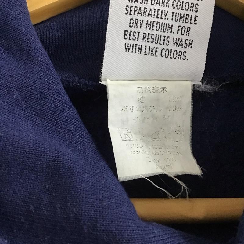 古着 USED パーカー 長袖 無地 X プリント 紺 / ネイビー / navy レディース USED 古着 中古 10155775