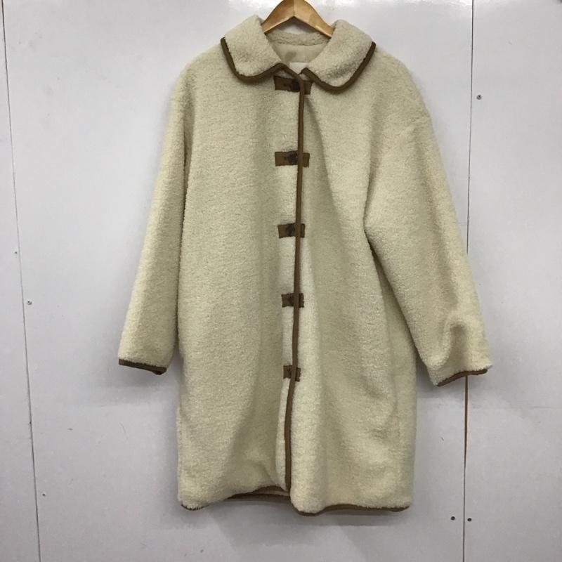 エヘカソポ ehka sopo コート コート一般 FREE 無地 アイボリー / アイボリー / レディース USED 古着 中古 10155780