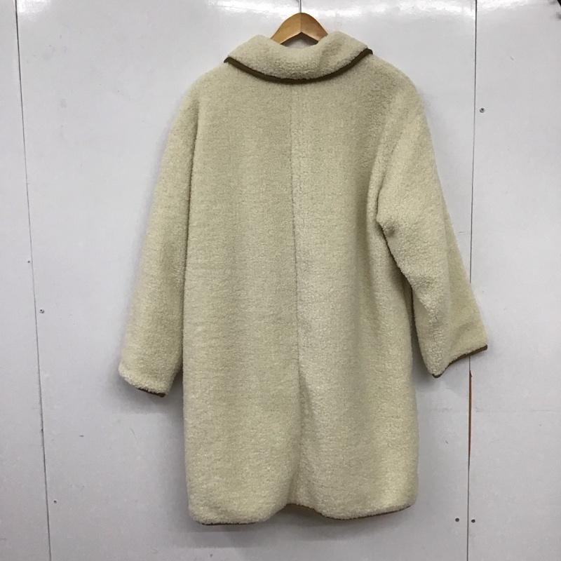 エヘカソポ ehka sopo コート コート一般 FREE 無地 アイボリー / アイボリー / レディース USED 古着 中古 10155780