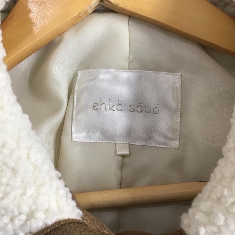 エヘカソポ ehka sopo コート コート一般 FREE 無地 アイボリー / アイボリー / レディース USED 古着 中古 10155780