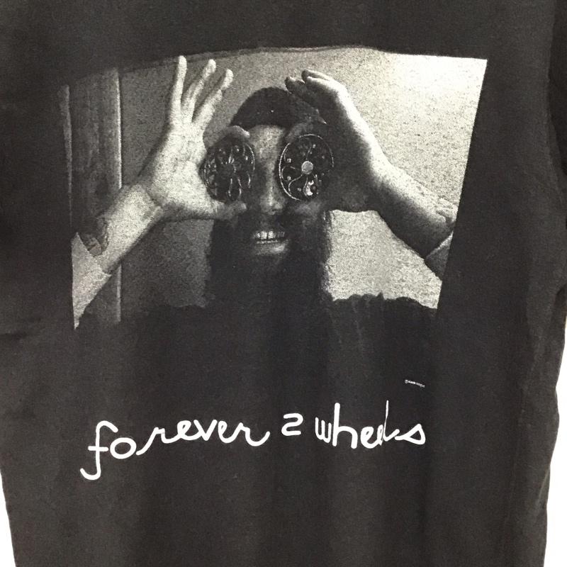ウエストライド WESTRIDE Tシャツ 半袖 半袖カットソー プリントTシャツ クルーネックカットソー 38 プリント 黒 / ブラック / black メンズ USED 古着 中古 10155782