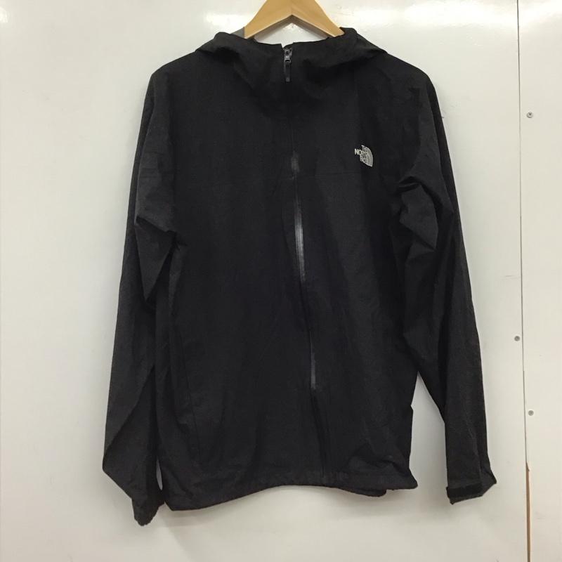 ザノースフェイス THE NORTH FACE ジャケット、上着 ジャンパー、ブルゾン ジップアップジャケット ナイロンジャケットパーカー アウター L ロゴ、文字 黒 / ブラック / black メンズ USED 古着 中古 10155786