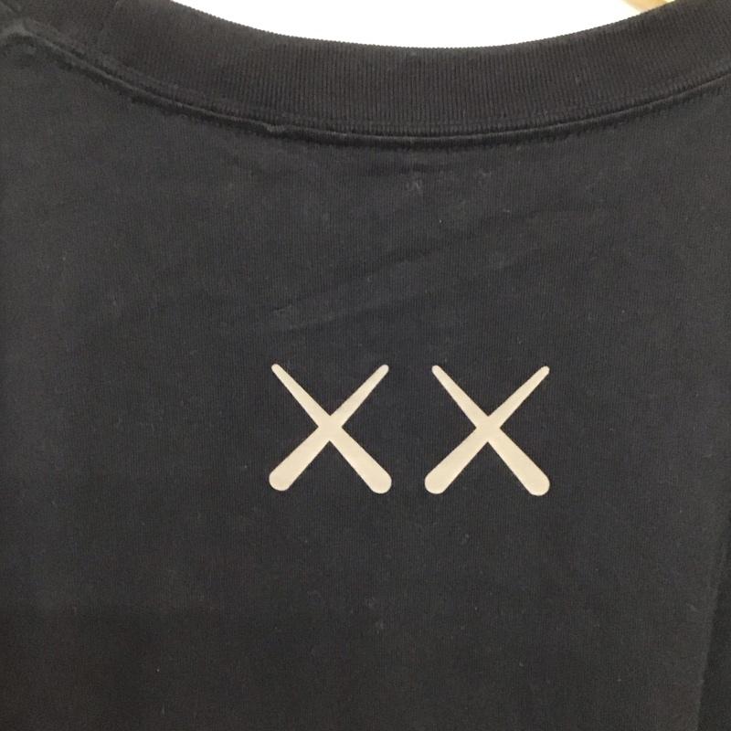 ユニクロ UNIQLO Tシャツ 半袖 341-467775 半袖カットソー プリントTシャツ クルーネックカットソー XXL プリント 黒 / ブラック / black メンズ USED 古着 中古 10155787