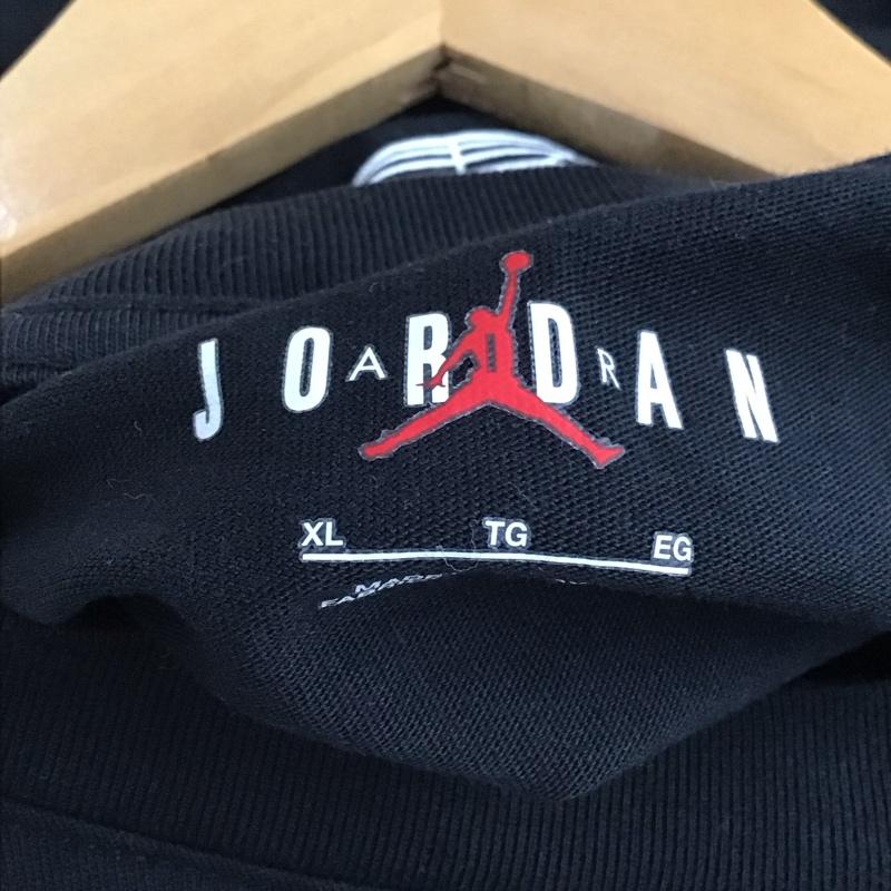 エアジョーダン AIR JORDAN Tシャツ 半袖 半袖カットソー プリントTシャツ クルーネックカットソー XL ロゴ、文字 黒 / ブラック / black メンズ USED 古着 中古 10155788