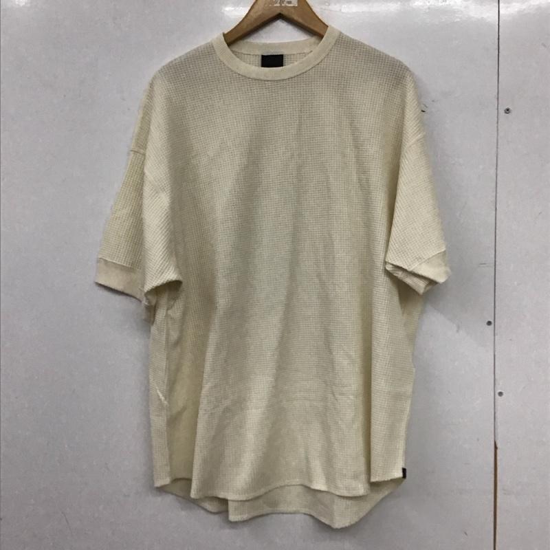 ダイワピア39 DAIWA PIER39 Tシャツ 半袖 半袖カットソー ワッフルTシャツ クルーネックカットソー M  アイボリー / アイボリー / メンズ USED 古着 中古 10155790