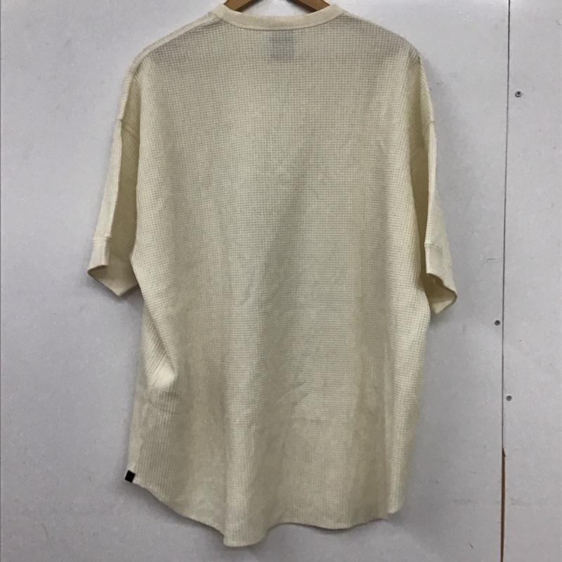 ダイワピア39 DAIWA PIER39 Tシャツ 半袖 半袖カットソー ワッフルTシャツ クルーネックカットソー M  アイボリー / アイボリー / メンズ USED 古着 中古 10155790