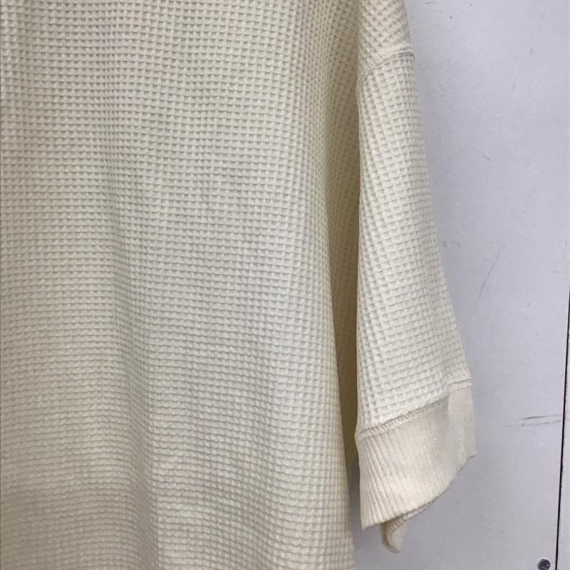 ダイワピア39 DAIWA PIER39 Tシャツ 半袖 半袖カットソー ワッフルTシャツ クルーネックカットソー M  アイボリー / アイボリー / メンズ USED 古着 中古 10155790