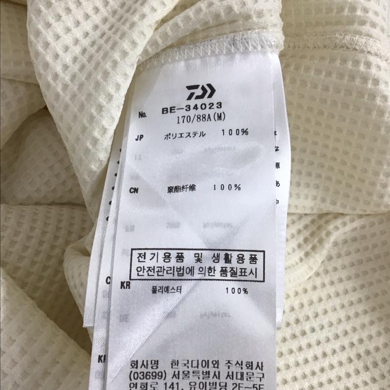 ダイワピア39 DAIWA PIER39 Tシャツ 半袖 半袖カットソー ワッフルTシャツ クルーネックカットソー M  アイボリー / アイボリー / メンズ USED 古着 中古 10155790