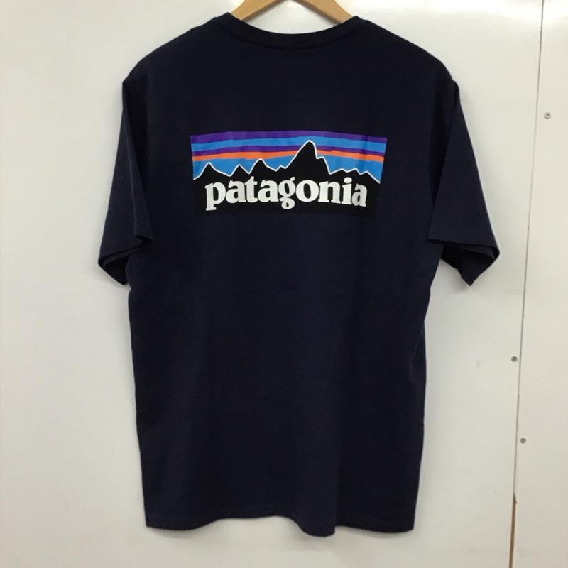 パタゴニア patagonia Tシャツ 半袖 38504sp21 プリントTシャツ M ロゴ、文字 紺 / ネイビー / navy メンズ USED 古着 中古 10155791