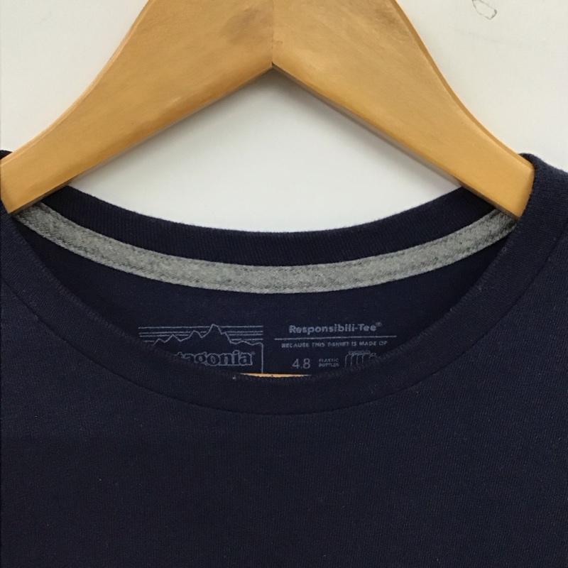 パタゴニア patagonia Tシャツ 半袖 38504sp21 プリントTシャツ M ロゴ、文字 紺 / ネイビー / navy メンズ USED 古着 中古 10155791
