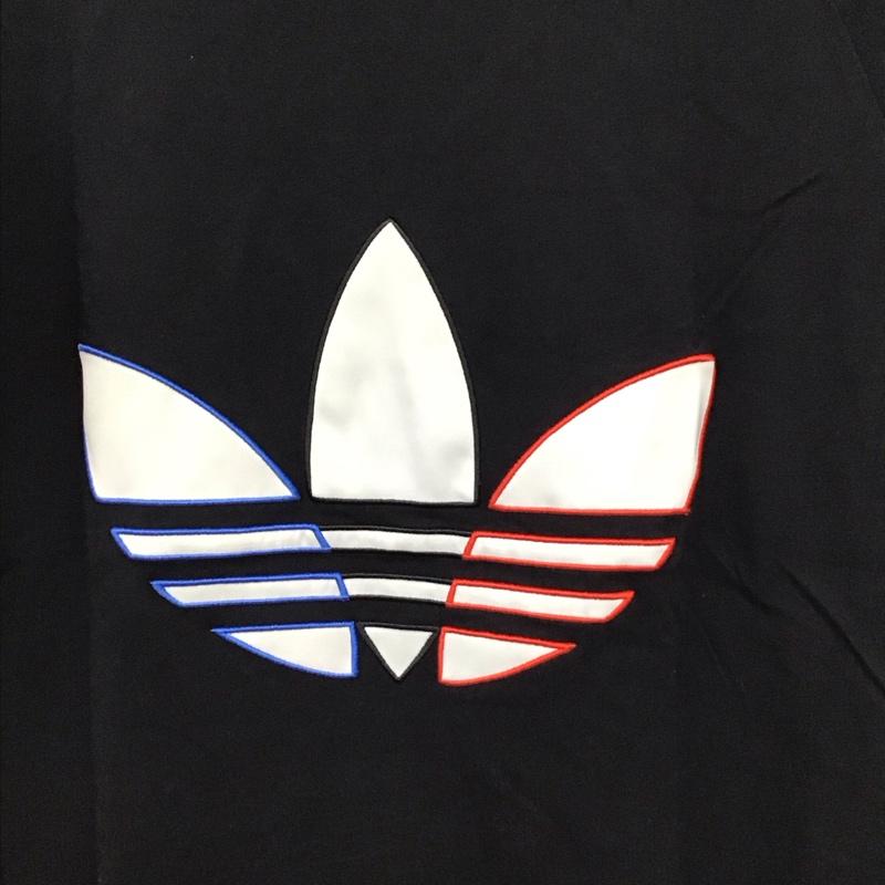 アディダス adidas Tシャツ 半袖 半袖カットソー プリントTシャツ クルーネックカットソー M ロゴ、文字 黒 / ブラック / black メンズ USED 古着 中古 10155792