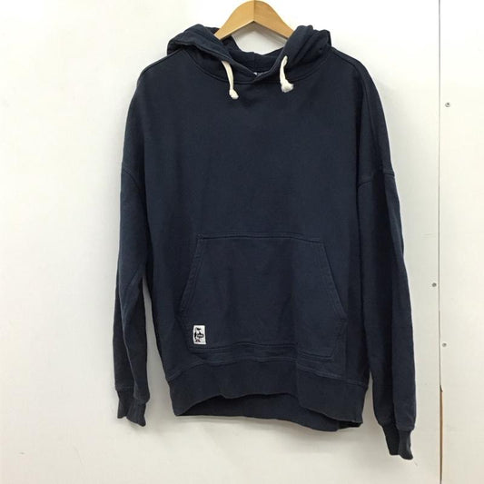 チャムス CHUMS パーカー 長袖 長袖パーカー プルオーバーパーカー スウェット M 無地 紺 / ネイビー / navy メンズ USED 古着 中古 10155794