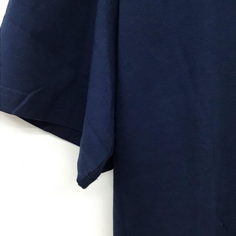 ブルーブルー BLUE BLUE Tシャツ 半袖 半袖カットソー プリントTシャツ クルーネックカットソー XL ロゴ、文字 紺 / ネイビー / navy メンズ USED 古着 中古 10155798