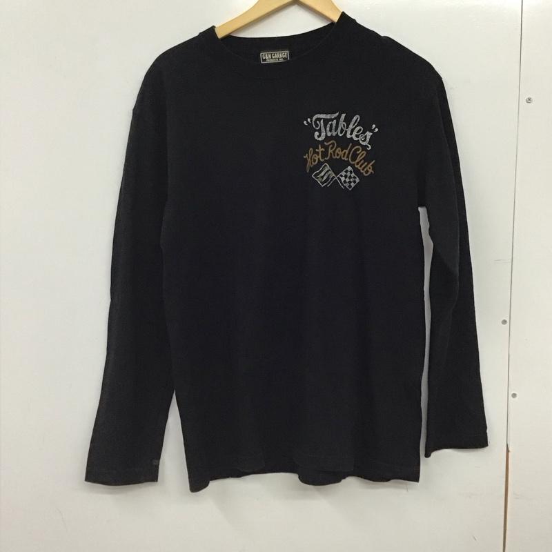 古着 USED Tシャツ 長袖 長袖カットソー プリントTシャツ クルーネックカットソー G&NGARAGE L ロゴ、文字 黒 / ブラック / black メンズ USED 古着 中古 10155799