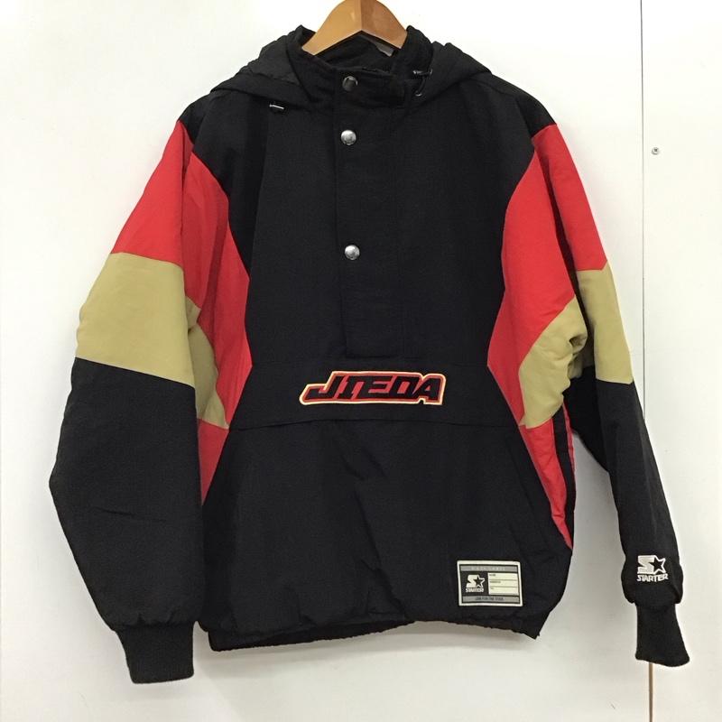スターター STARTER ジャケット、上着 ジャンパー、ブルゾン ジップアップジャケット ナイロンジャケット アウター M ロゴ、文字 黒 / ブラック / black メンズ USED 古着 中古 10155801