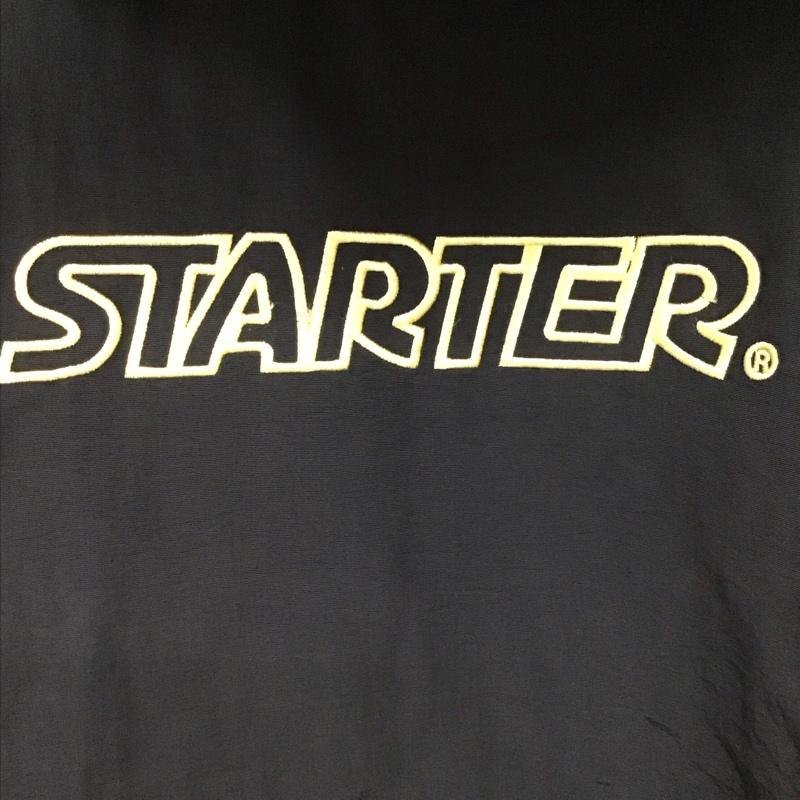 スターター STARTER ジャケット、上着 ジャンパー、ブルゾン ジップアップジャケット ナイロンジャケット アウター M ロゴ、文字 黒 / ブラック / black メンズ USED 古着 中古 10155801
