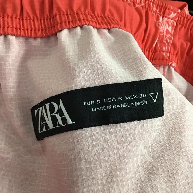 ザラ ZARA パンツ ショートパンツ ショートパンツ ハーフパンツ カジュアルパンツ S プリント 赤 / レッド / red メンズ USED 古着 中古 10155802