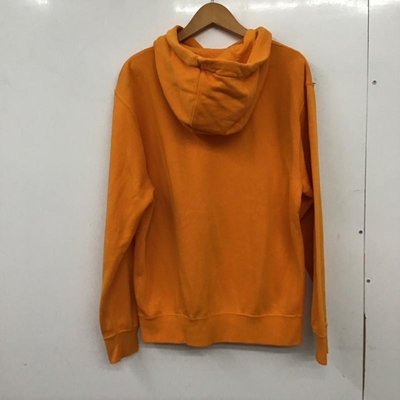 ナイキ NIKE パーカー 長袖 長袖パーカー プルオーバーパーカー スウェット M ロゴ、文字 橙 / オレンジ / orange メンズ USED 古着 中古 10155804