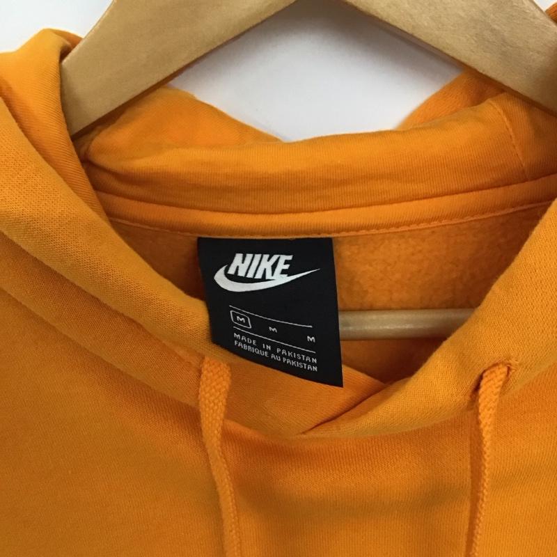 ナイキ NIKE パーカー 長袖 長袖パーカー プルオーバーパーカー スウェット M ロゴ、文字 橙 / オレンジ / orange メンズ USED 古着 中古 10155804