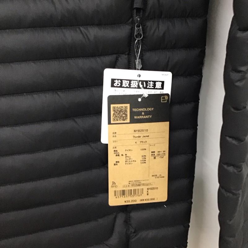 ザノースフェイス THE NORTH FACE ジャケット、上着 ジャンパー、ブルゾン ny82510 サンダージャケット アウター M ロゴ、文字 黒 / ブラック / black メンズ USED 古着 中古 10155806