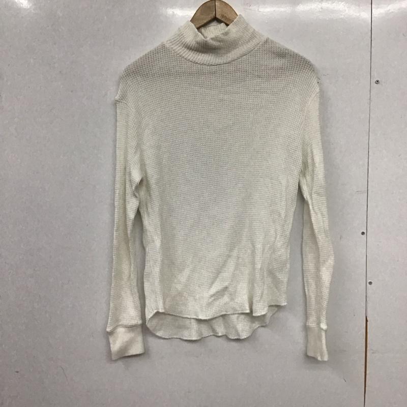 チャンピオン Champion カットソー 長袖 長袖カットソー 無地カットソー ワッフル M ロゴ、文字 白 / ホワイト / white メンズ USED 古着 中古 10155807