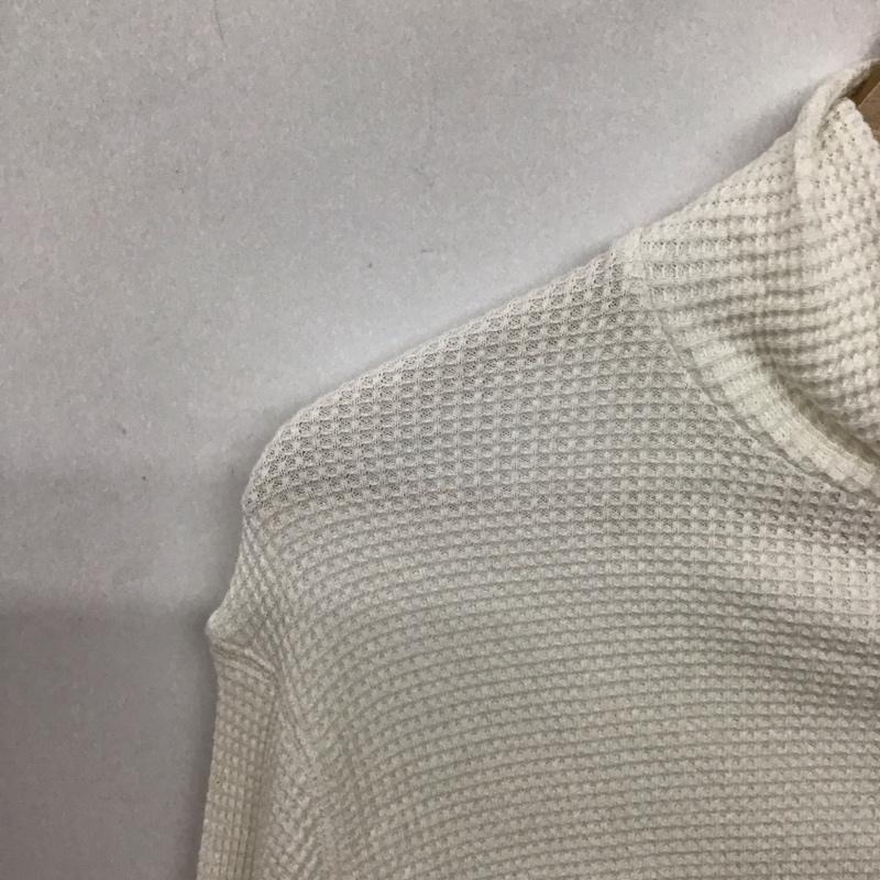 チャンピオン Champion カットソー 長袖 長袖カットソー 無地カットソー ワッフル M ロゴ、文字 白 / ホワイト / white メンズ USED 古着 中古 10155807