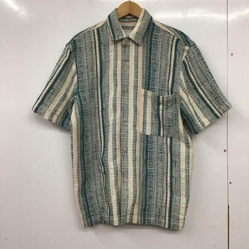 ザラ ZARA シャツ、ブラウス 半袖 半袖シャツ フロントボタン カラーシャツ ストライプ マルチカラー / マルチカラー / multicolor メンズ USED 古着 中古 10155809