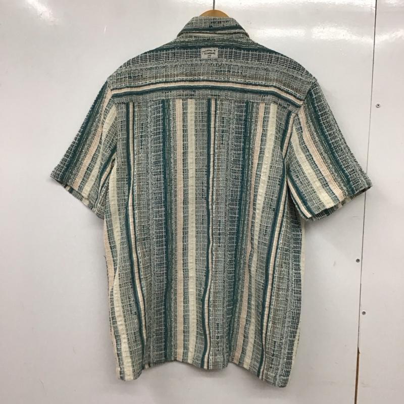 ザラ ZARA シャツ、ブラウス 半袖 半袖シャツ フロントボタン カラーシャツ ストライプ マルチカラー / マルチカラー / multicolor メンズ USED 古着 中古 10155809