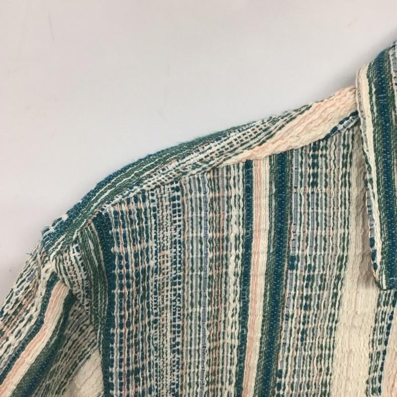 ザラ ZARA シャツ、ブラウス 半袖 半袖シャツ フロントボタン カラーシャツ ストライプ マルチカラー / マルチカラー / multicolor メンズ USED 古着 中古 10155809