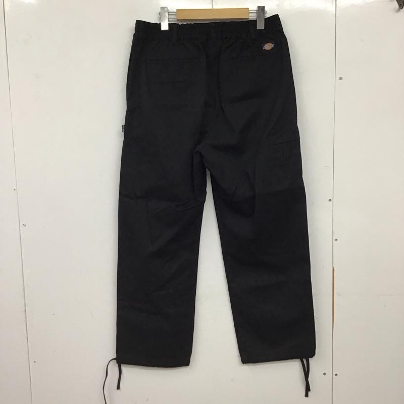 ディッキーズ Dickies パンツ ワークパンツ、ペインターパンツ ワイドパンツ カジュアルパンツ ワークパンツ L ロゴ、文字 黒 / ブラック / black メンズ USED 古着 中古 10155811