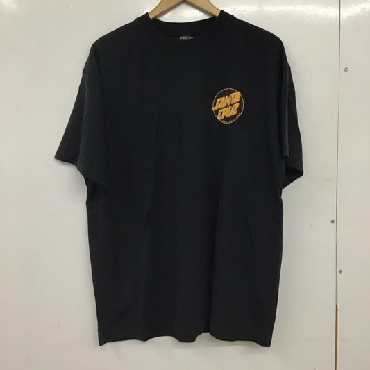 サンタクルーズ SANTA CRUZ Tシャツ 半袖 半袖カットソー プリントTシャツ クルーネックカットソー L プリント 黒 / ブラック / black メンズ USED 古着 中古 10155815