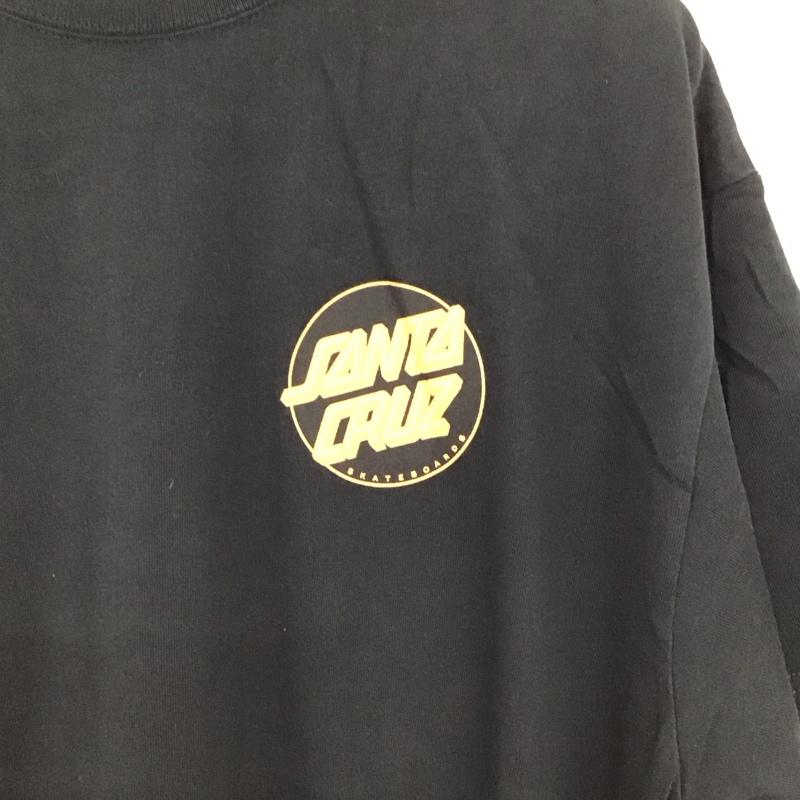サンタクルーズ SANTA CRUZ Tシャツ 半袖 半袖カットソー プリントTシャツ クルーネックカットソー L プリント 黒 / ブラック / black メンズ USED 古着 中古 10155815