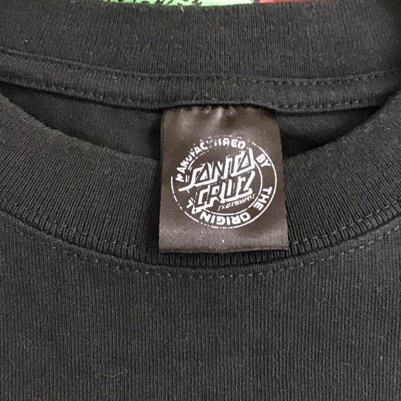 サンタクルーズ SANTA CRUZ Tシャツ 半袖 半袖カットソー プリントTシャツ クルーネックカットソー L プリント 黒 / ブラック / black メンズ USED 古着 中古 10155815