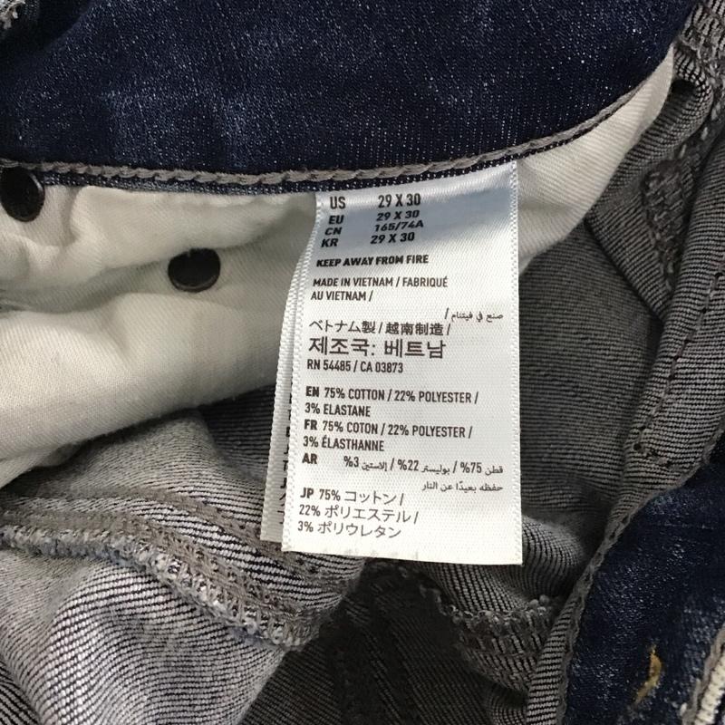 アメリカンイーグル AMERICANEAGLE パンツ デニム、ジーンズ デニムパンツ スリムパンツ カジュアルパンツ ストレッチパンツ 29インチ ダメージ加工 インディゴ / インディゴ / Indigo メンズ USED 古着 中古 10155817
