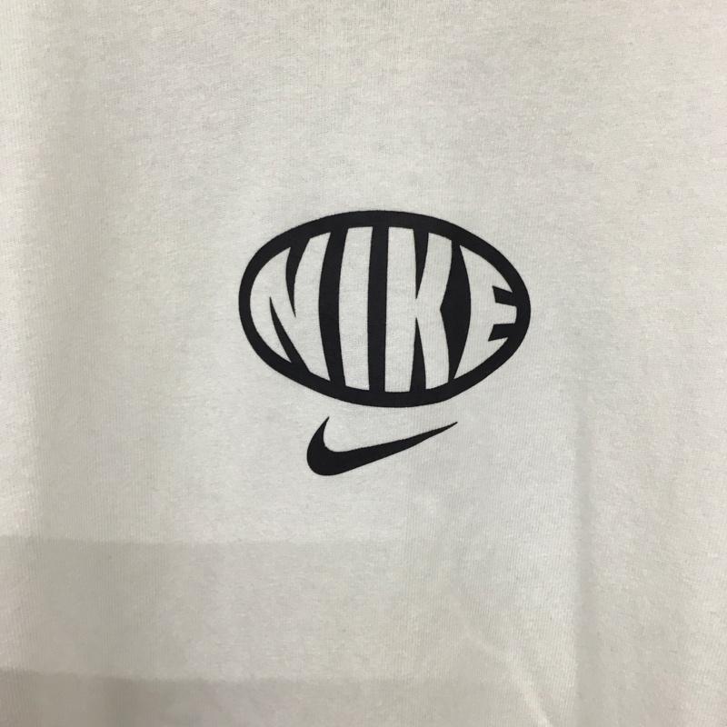 ナイキ NIKE Tシャツ 半袖 半袖カットソー プリントTシャツ クルーネックカットソー L ロゴ、文字 白 / ホワイト / white メンズ USED 古着 中古 10155822