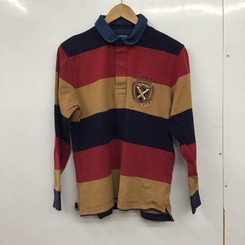 マックレガー McGREGOR ポロシャツ 長袖 長袖ポロシャツ 長袖カットソー カラーシャツ L ボーダー柄 マルチカラー / マルチカラー / multicolor メンズ USED 古着 中古 10155823