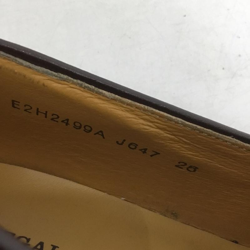 リーガル REGAL ローファー ローファー E2H2499A J647 タッセル ウイングチップローファー メダリオン 26 箱有 26.0cm 無地 茶 / ブラウン / brown メンズ USED 古着 中古 10155824