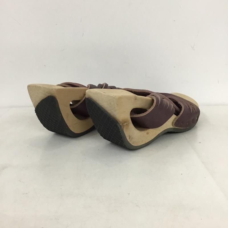 トリッペン trippen サンダル サンダル ウッドソール 35 箱有 無地 紫 / パープル / purple レディース USED 古着 中古 10155825