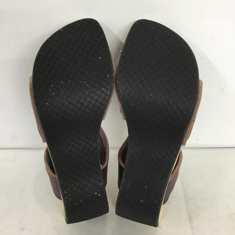 トリッペン trippen サンダル サンダル ウッドソール 35 箱有 無地 紫 / パープル / purple レディース USED 古着 中古 10155825