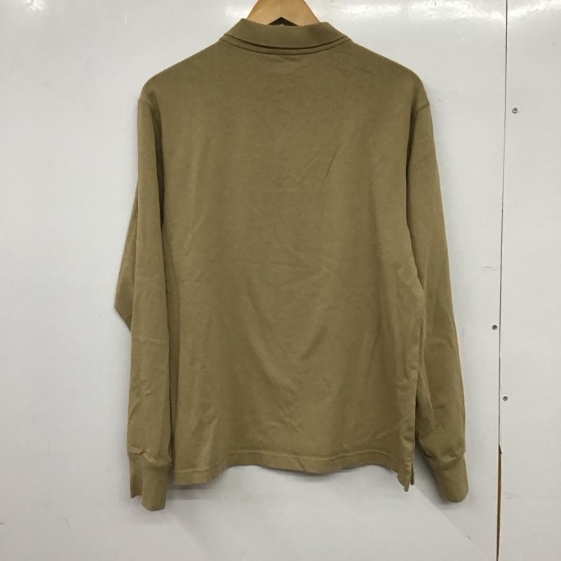 ナイキ NIKE ポロシャツ 長袖 長袖ポロシャツ 長袖カットソー カラーシャツ XL ロゴ、文字 ベージュ / ベージュ / beige メンズ USED 古着 中古 10155826