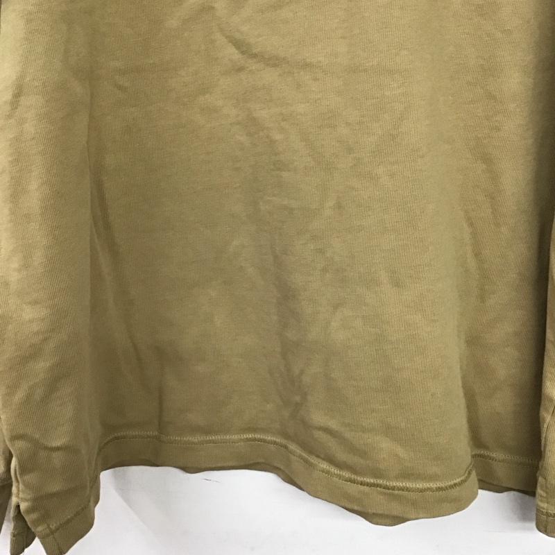 ナイキ NIKE ポロシャツ 長袖 長袖ポロシャツ 長袖カットソー カラーシャツ XL ロゴ、文字 ベージュ / ベージュ / beige メンズ USED 古着 中古 10155826