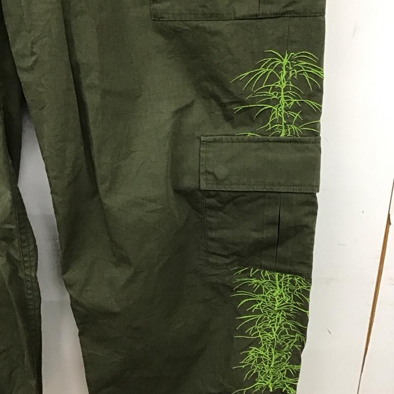 ハフ HUF パンツ ワークパンツ、ペインターパンツ ワークパンツ ワイドパンツ カジュアルパンツ カーゴパンツ L ロゴ、文字 カーキ / カーキ / khaki メンズ USED 古着 中古 10155827
