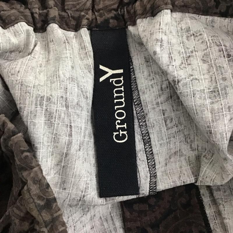 グラウンドワイ Ground Y パンツ ショートパンツ ショートパンツ ハーフパンツ カジュアルパンツ 1 プリント 黒 / ブラック / black メンズ USED 古着 中古 10155831