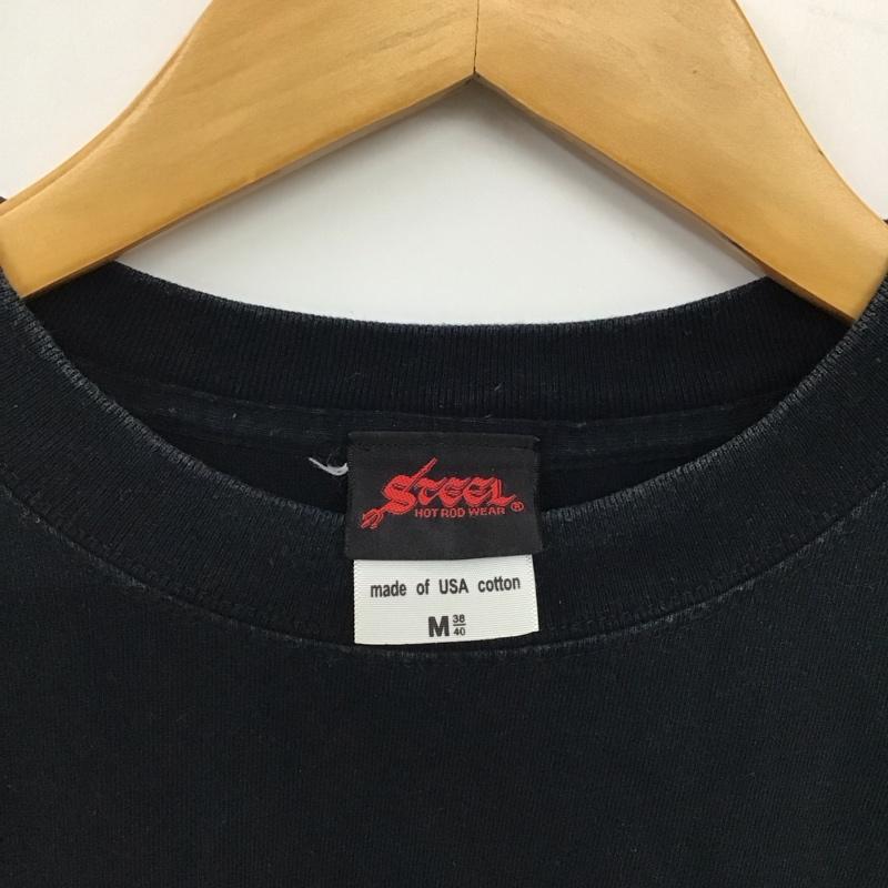 古着 USED Tシャツ 半袖 半袖カットソー プリントTシャツ クルーネックカットソー M ロゴ、文字 ダークグレー / ダークグレー / メンズ USED 古着 中古 10155834
