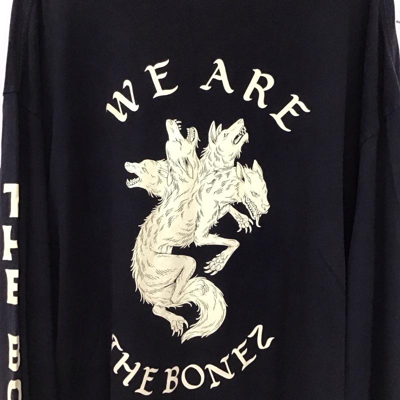 古着 USED カットソー 長袖 長袖カットソー プリントカットソー クルーネック バンドTシャツ XXL ロゴ、文字 黒 / ブラック / black メンズ USED 古着 中古 10155836