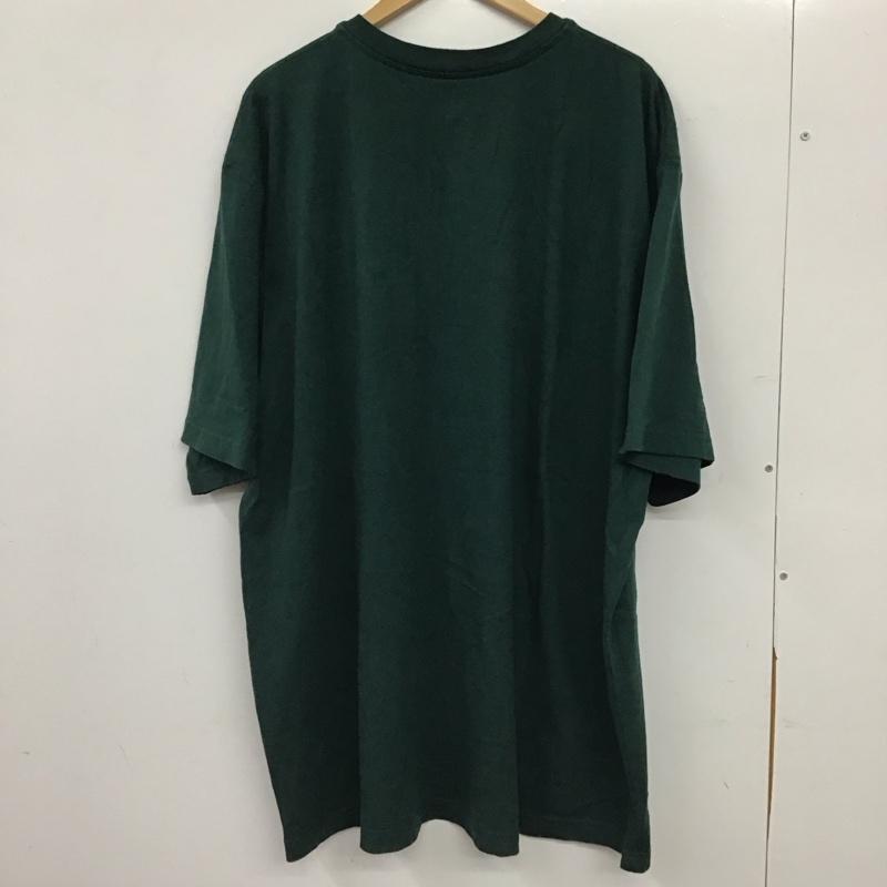 カーハート Carhartt Tシャツ 半袖 半袖カットソー ロゴTシャツ ヘンリーネックカットソー XXL ロゴ、文字 緑 / グリーン / green メンズ USED 古着 中古 10155838