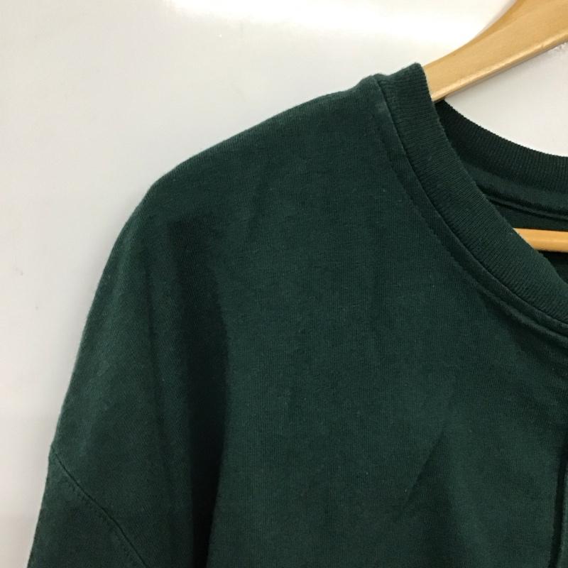 カーハート Carhartt Tシャツ 半袖 半袖カットソー ロゴTシャツ ヘンリーネックカットソー XXL ロゴ、文字 緑 / グリーン / green メンズ USED 古着 中古 10155838