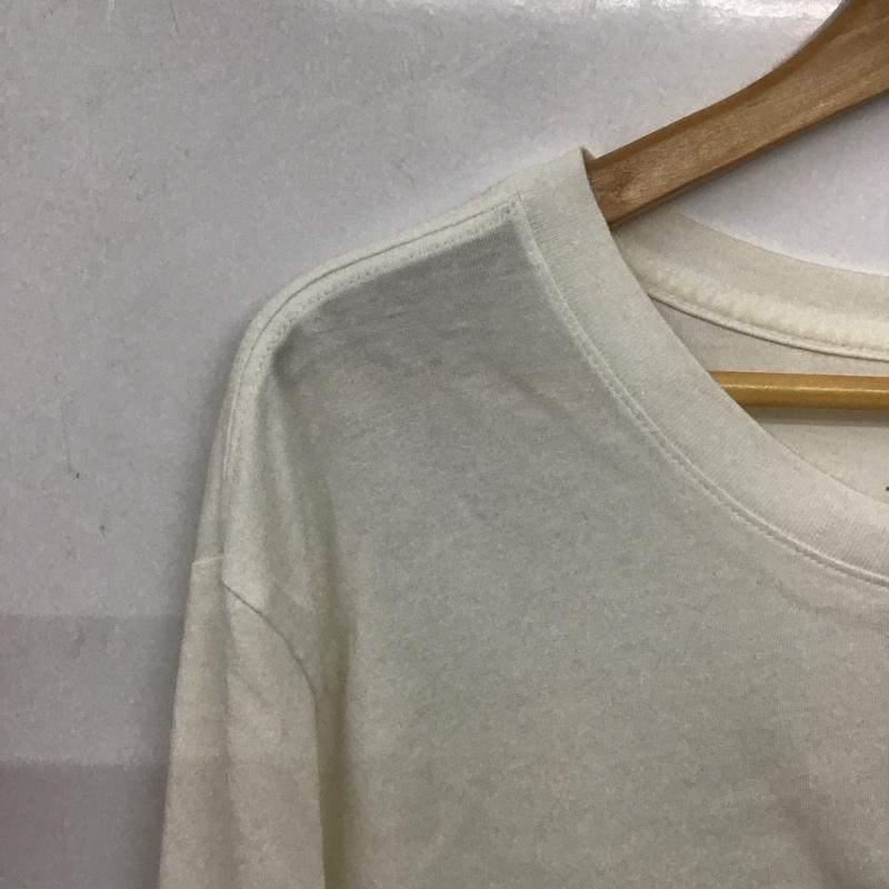 ナイキ NIKE カットソー 長袖 長袖カットソー プリントカットソー クルーネック XXL ロゴ、文字 白 / ホワイト / white メンズ USED 古着 中古 10155843