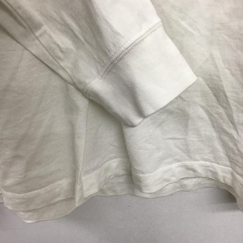 ナイキ NIKE カットソー 長袖 長袖カットソー プリントカットソー クルーネック XXL ロゴ、文字 白 / ホワイト / white メンズ USED 古着 中古 10155843