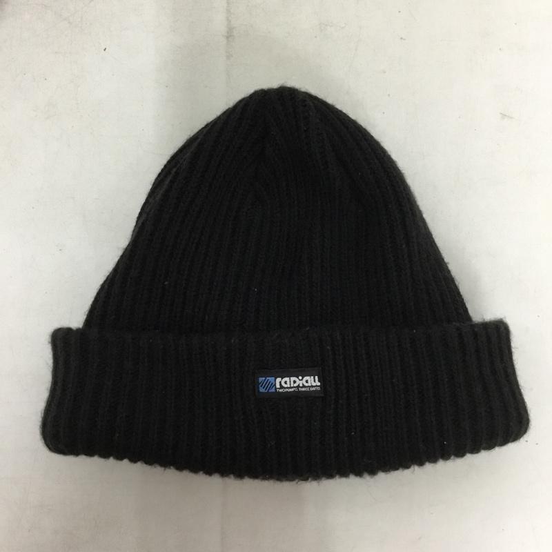 ラディアル RADIALL 帽子 ニット帽 RAD-23AW-HAT009 WATCH CAP ロゴ、文字 黒 / ブラック / black メンズ USED 古着 中古 10155846